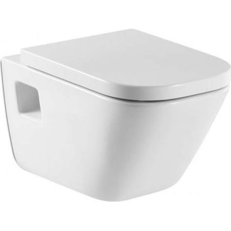 Roca The Gap - Inodoro suspendido, Rimless, blanco A34647F000 (1/2)