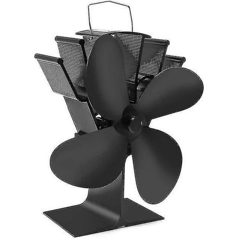Meilleures offres 4 pales ventilateur de poêle à chaleur poêle à bois ventilateur de cheminée pour Air chauffé poêle écologique (1/4)