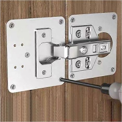 Plaque de réparation pour charnière 90x90mm, lot de 2, haute qualité, durable, pratique et facile à utiliser (1/3)