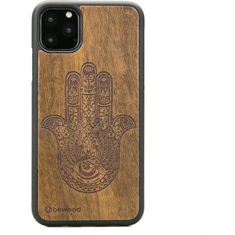 Holzhülle für iPhone 11 PRO MAX HAMSA IMBUIA (1/3)