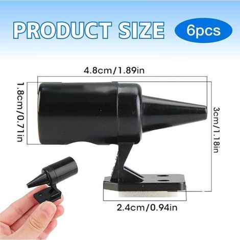 Lot de 6 sifflets à ultrasons anti gibier Répulsif léger pour voiture Éloigne cerfs et sangliers Installation facile avec ruban adhésif (1/3)