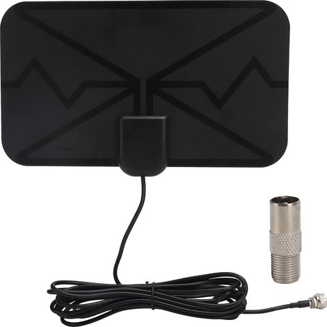 Antenne TV Numérique HD Intérieure 25dB Gain Élevé Récepteur Signal 170-240MHz 470-860MHz (1/5)