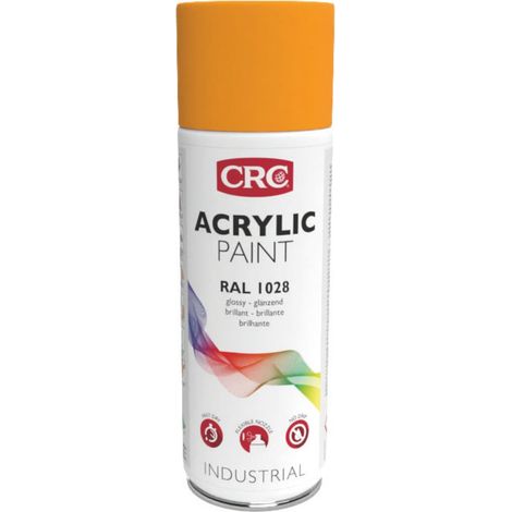 CRC Farblack Acrylic Paint melonengelb, Inhalt: 400ml 6 Stk