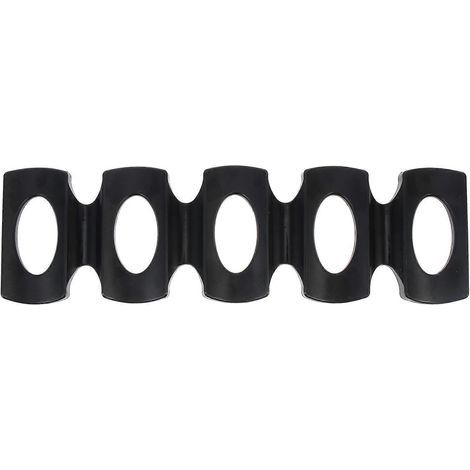 Silikon-Organizer für Dosen und Flaschen, Kühlschrank-Aufbewahrungsregal für Dosen und Flaschen, Dosenhalter. – 31,3 x 9,3 x 1 cm – Schwarz (1/3)