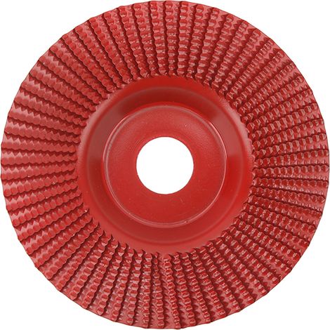 Disque à sculpter le bois, roue de façonnage 125 mm en carbure de tungstène, accessoire pour le travail du bois, rouge (1/5)