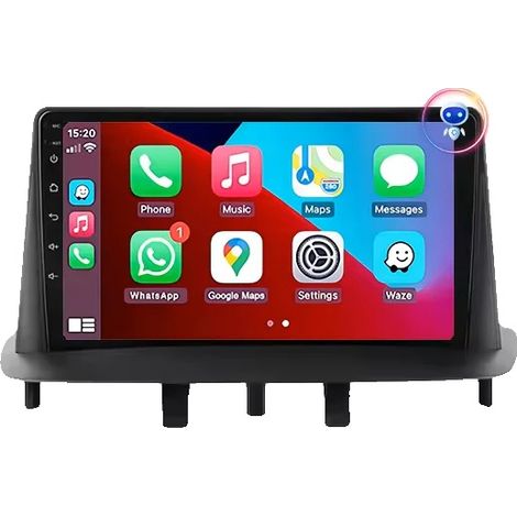 Multimedia-System für Fahrzeuge, Touchscreen, kompatibel mit Mazda 2 (2007–2014), plus 6 GB 128 GB (1/2)