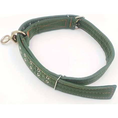 Collier de vache à quatre couches épaissies, design en toile résistante et boucle à corde, idéal pour bovins, moutons, chiens et chevaux L (1/4)