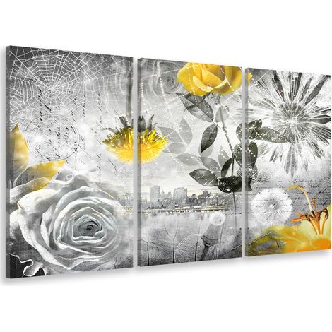 Tableau triptyque graphique les secrets de moscou - 90x60 cm (1/4)