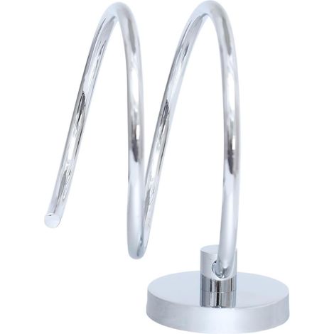 Support pour sèche-cheveux KICHOUSE , rangement de cuisine moderne argenté en acier inoxydable , gai (1/5)