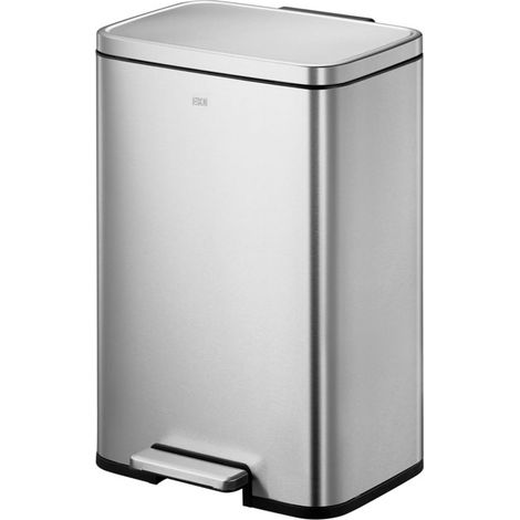 EKO - Poubelle à pédale Madison 50 litres - Stainless Steel Plastic  - inox mat
