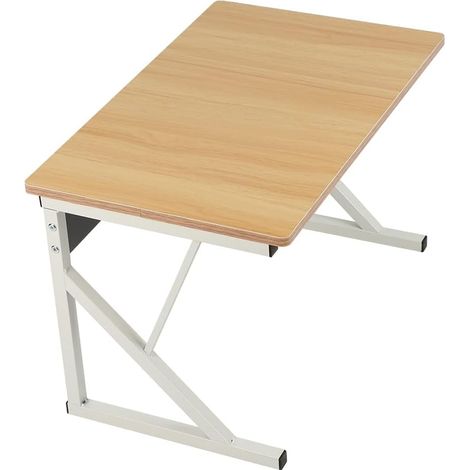 Support Micro-ondes Extensible - 1 Unité - Métal et Bois Style Industriel - Gain de Place Cuisine - Pour Four et Vaisselle - 54x35x34,5 cm Blanc Érable (1/5)