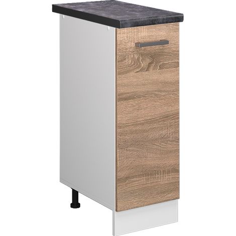 Armadio cucina dispensa alto R-Line, Sonoma, 30 cm , PL Antracite, Vicco