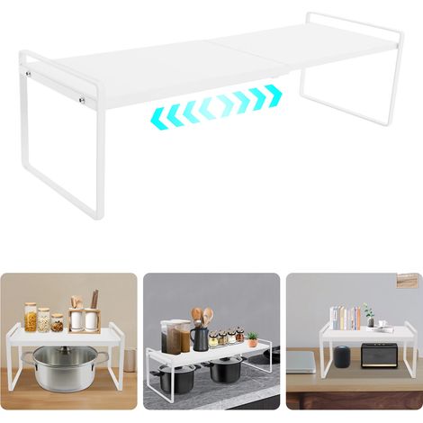 Estante de cocina extensible para armarios y encimeras — Estantes de almacenamiento para cocina
