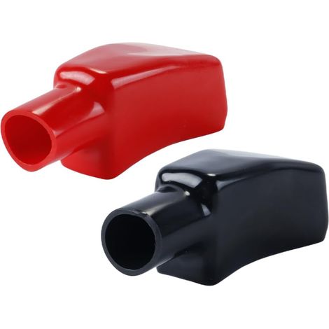 Lot de 8 cache-bornes de batterie, grands pour moto, voiture, camion, bateau, camping-car, 93 x 40 x 20 mm (1/5)
