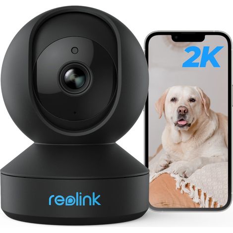 Reolink E321 telecamera Wi-Fi per interni, cupola, 3 MP, pan e tilt 355°, visione notturna 12 m, audio bidirezionale, bianca
