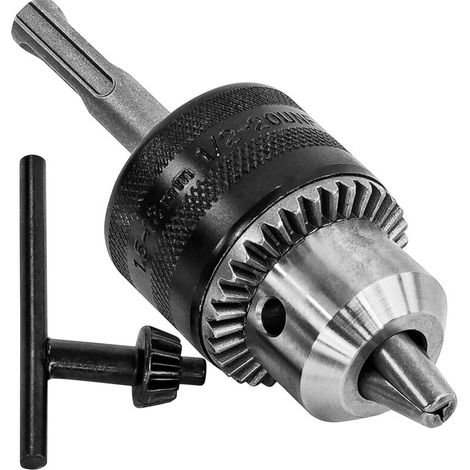1.5-13 mm 1/2-20 UNF Drill Chuck with SDS Plus Adapter and Tightening Wrench (1/5)