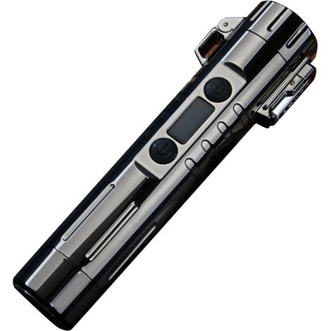 Rasoir électrique rechargeable noir, cadeau personnalisé multifonction, taille-barbe avec briquet, tondeuse automatique (1/5)