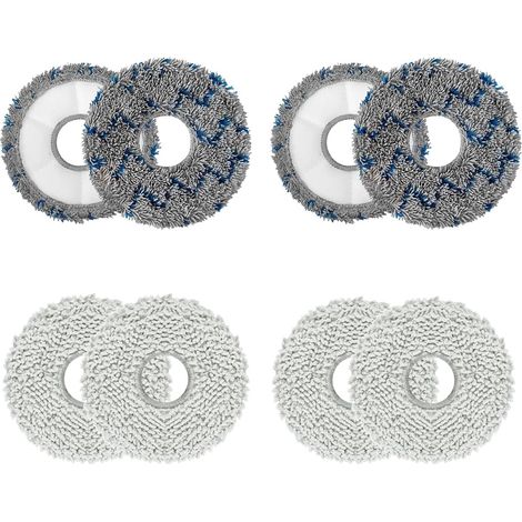8er-Pack Reinigungstücher für Ecovacs T30 Max und Deebot T30 Pro Omni – Bodenmatte