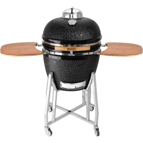 Barbecue kamado sur chariot avec tablettes - Buffalo (1/5)