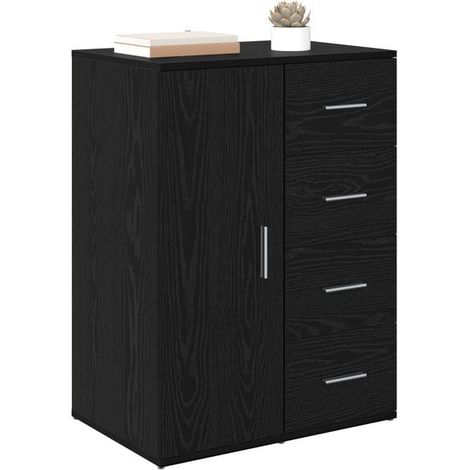 Buffet de Cuisine 59x39x80 cm, Meuble Rangement Bois Ingénierie avec Étagères et Tiroirs, Armoire de Service Compacte pour Salon Salle à Manger (1/5)