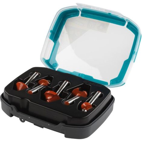Juego de 5 fresas para perfilado WOLFCRAFT 8754000 Ø8 mm longitud 40 mm (1/4)