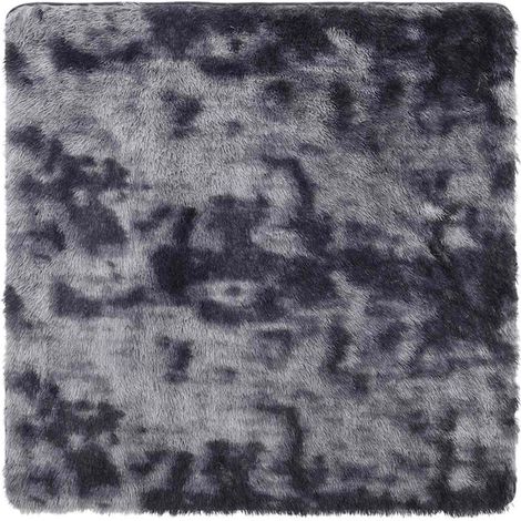 Maison Exclusive - Alfombra de pelo largo NAVARRA gris oscuro 200