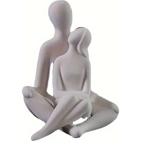 ensemble de statues couple romantiques en pour la décoration maison et du bureau idéales les mariages Saint Valentin. Résine (1/5)