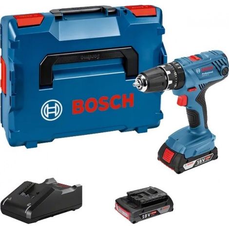Perceuse visseuse GSR 18V-21 + 2 Batteries (2+4Ah) + 1 chargeur + L-Boxx - BOSCH (1/5)