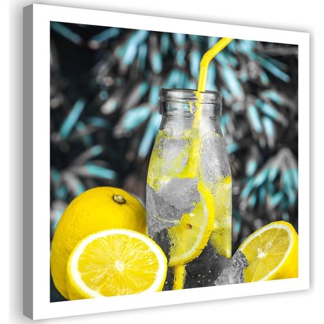Tableau sur toile Boisson au citron 40x40 (1/5)