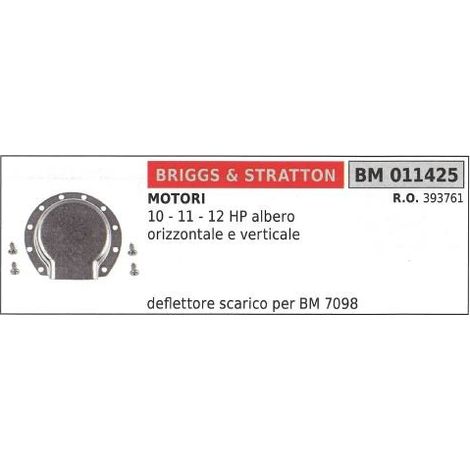 Auspuffabweiser B&S Rasenmäher 10 11 12 PS 011425