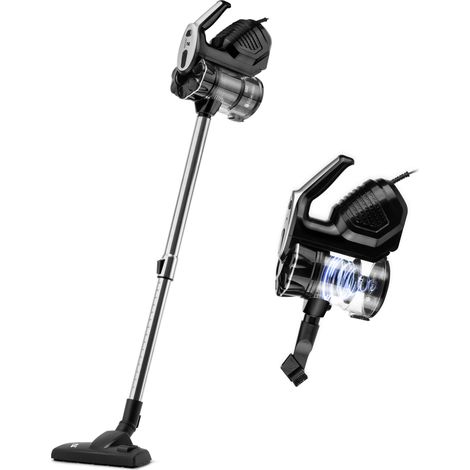 Ufesa Di4 Aspirovac CA600 Aspirapolvere Senza Fili Potente, Scopa Elettrica Senza Fili, Sistema ciclonico, Spazzola 2 in 1, Filtro HEPA, Raggio d'azione 8m, Accessori inclusi, Nero (1/4)