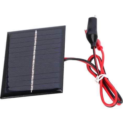 0,6W 6V DIY Polysilizium-Solarpanel Tragbares Ladegerät für Spielzeug, Lampen und 3,7V Batterien (1/5)