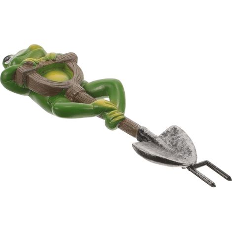 Froschfigur aus Kunstharz für den Garten mit realistischem