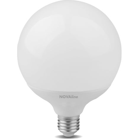 Lampadina Led Globo 18W  E27, Luce Naturale 4000K GL110N2  Novaline