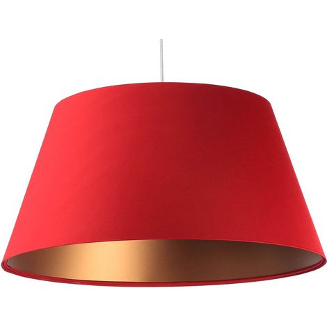 Suspension big bell - Rouge et intérieur cuivré (1/5)