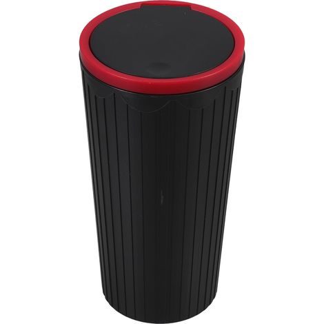 poubelle de voiture porte gobelet rouge multifonctionnel (1/5)