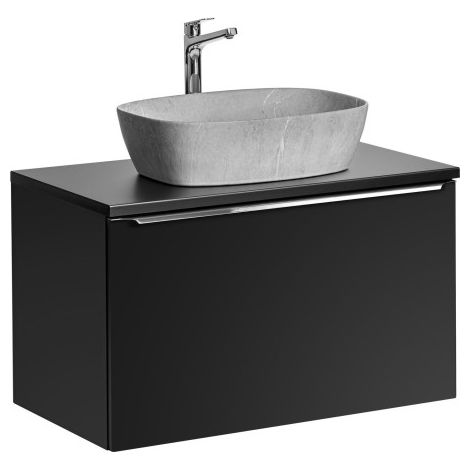 Meuble vasque à poser - 80 cm - Rosario Black - Livraison gratuite