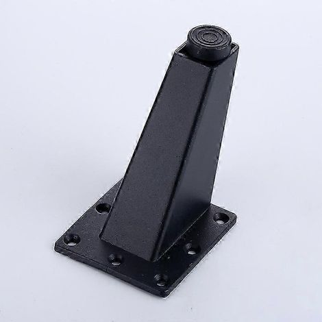 Pieds de meubles réglables, pieds de table en métal noir, adaptés aux tables, armoires, cuisines, canapés et bureaux, 92 mm. (1/5)