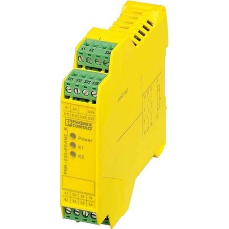 Relais de sécurité Contenu: 1 pc(s) Phoenix Contact PSR-SCP-230AC/ESAM2/3X1/1X2/B 2901430 S76730 (1/2)