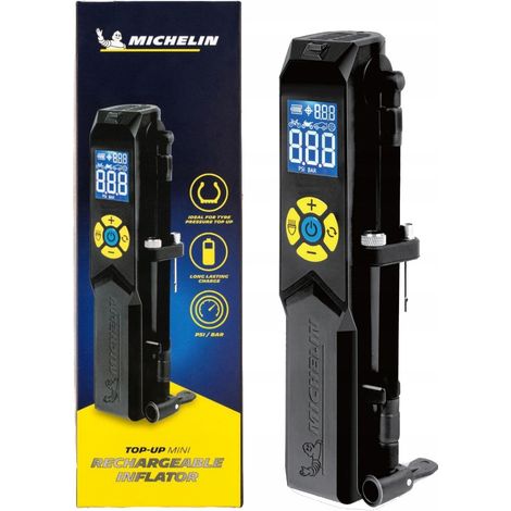 Minicompresor digital Michelin, compresor portátil recargable y linterna