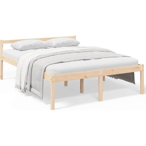 Maison Exclusive - Letto per Anziani 160x200 cm in Legno Massello di Pino (1/5)