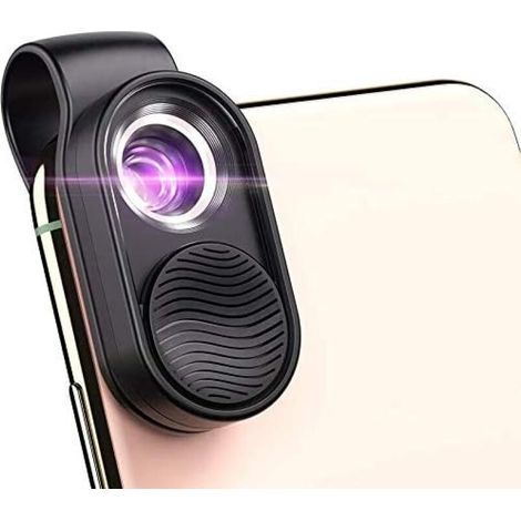 Microscope numérique, loupe 100x avec éclairage et pince universelle pour téléphone