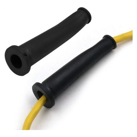 Gaine de protection de câble noire, 68 mm de long, 2 pièces, gaine de protection de câble en caoutchouc, accessoire pour outil électrique. (1/5)