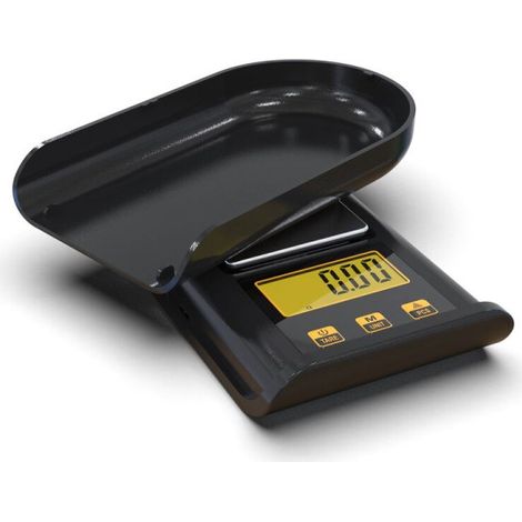 Balance électronique de précision 500g/0,01g, mini balance de cuisine pour bijoux et thé, noire, avec affichage digital haute sensibilité, idéale pour pesées précises, compacte et portable. (1/5)
