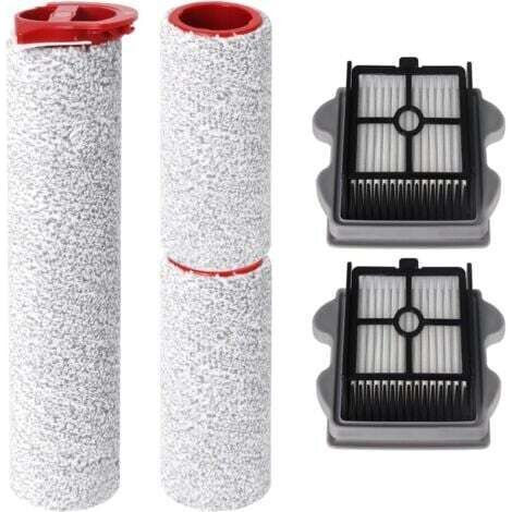 Rouleau à Brosse et Filtre Kit d'accessoires pour Roborock A10 ultra/Plus Aspirateur Laveur sans Fil (3 rouleau à brosse, 2 filtres) (1/4)