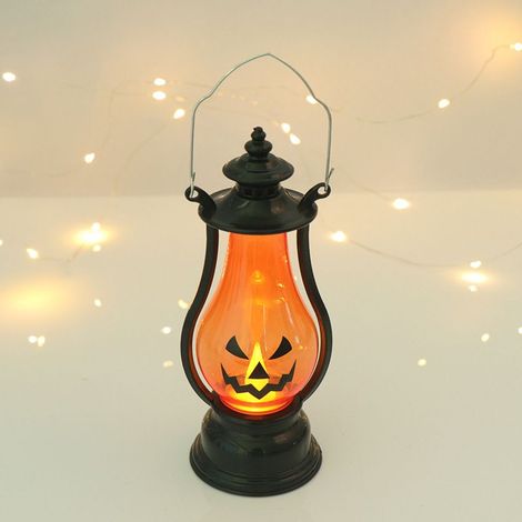Dekorative Halloween-Laternen: Kürbislaternen, LED-Kerzen, flammenlose Flackerkerzen, Halloween-Gartendekorationen (1/5)