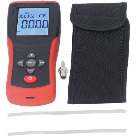 Manomètre de Pression Différentielle Numérique avec Écran LCD Rétroéclairé - 12 Unités Sélectionnables (1/5)