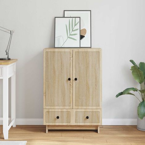 vidaXL  Sideboard  Sonoma Oak 66 x 34.5 x 95 cm Engineered Wood