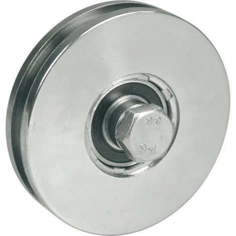100mm Round groove wheel with 8mm groove for cable with Bolt & Nut wheel with groove for gate