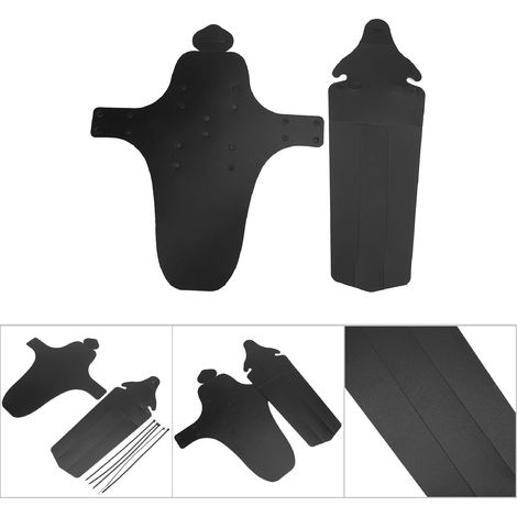 Gardeboue en Plastique pour VTT et Vélo de Route, Protection Avant Arrière Roue (Sans Logo) (1/5)